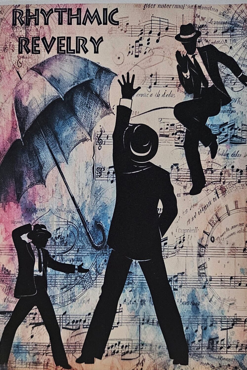 Rhythmic Revelry Dancing Birthday Card