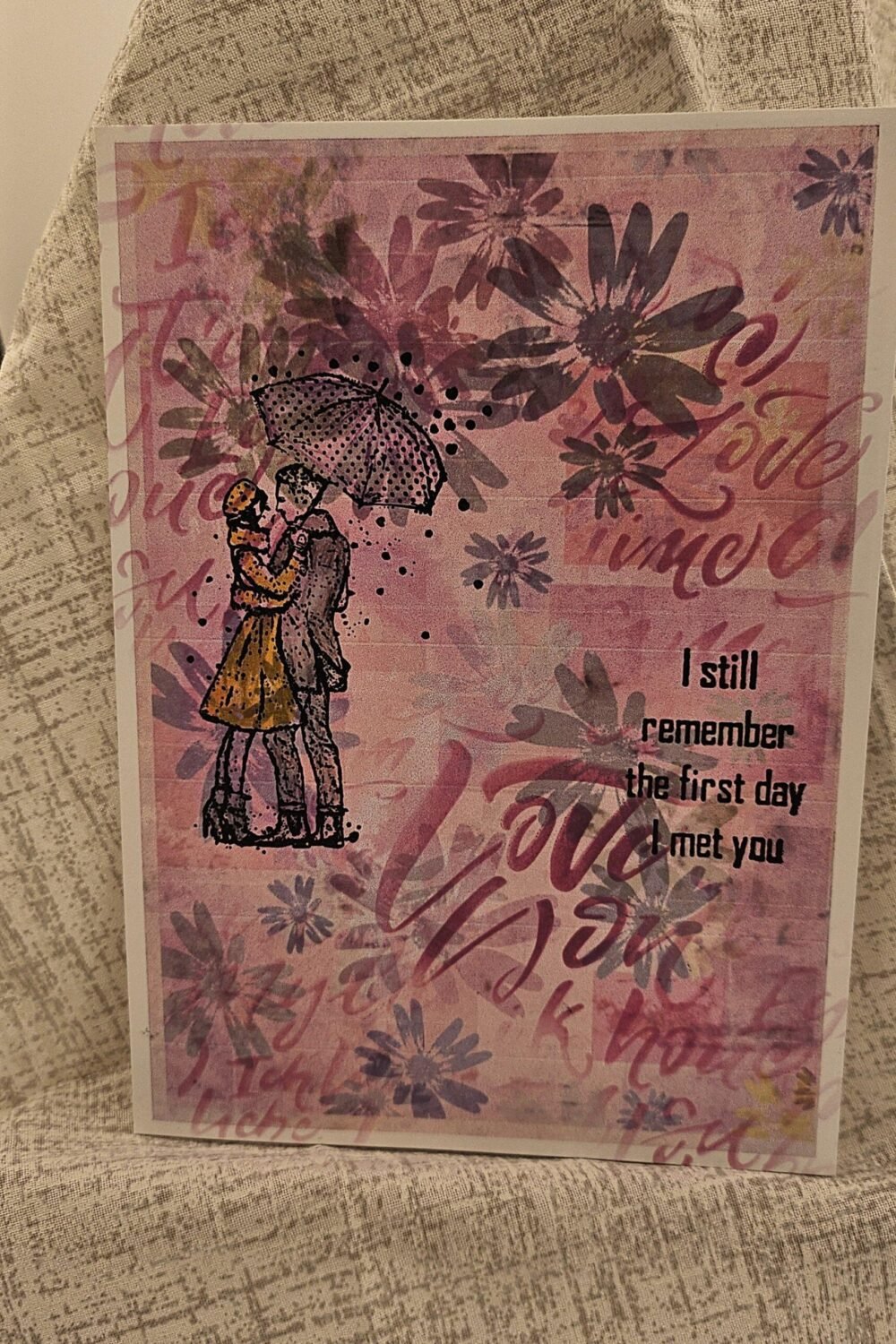 The First Day I met You Valentines Day Card
