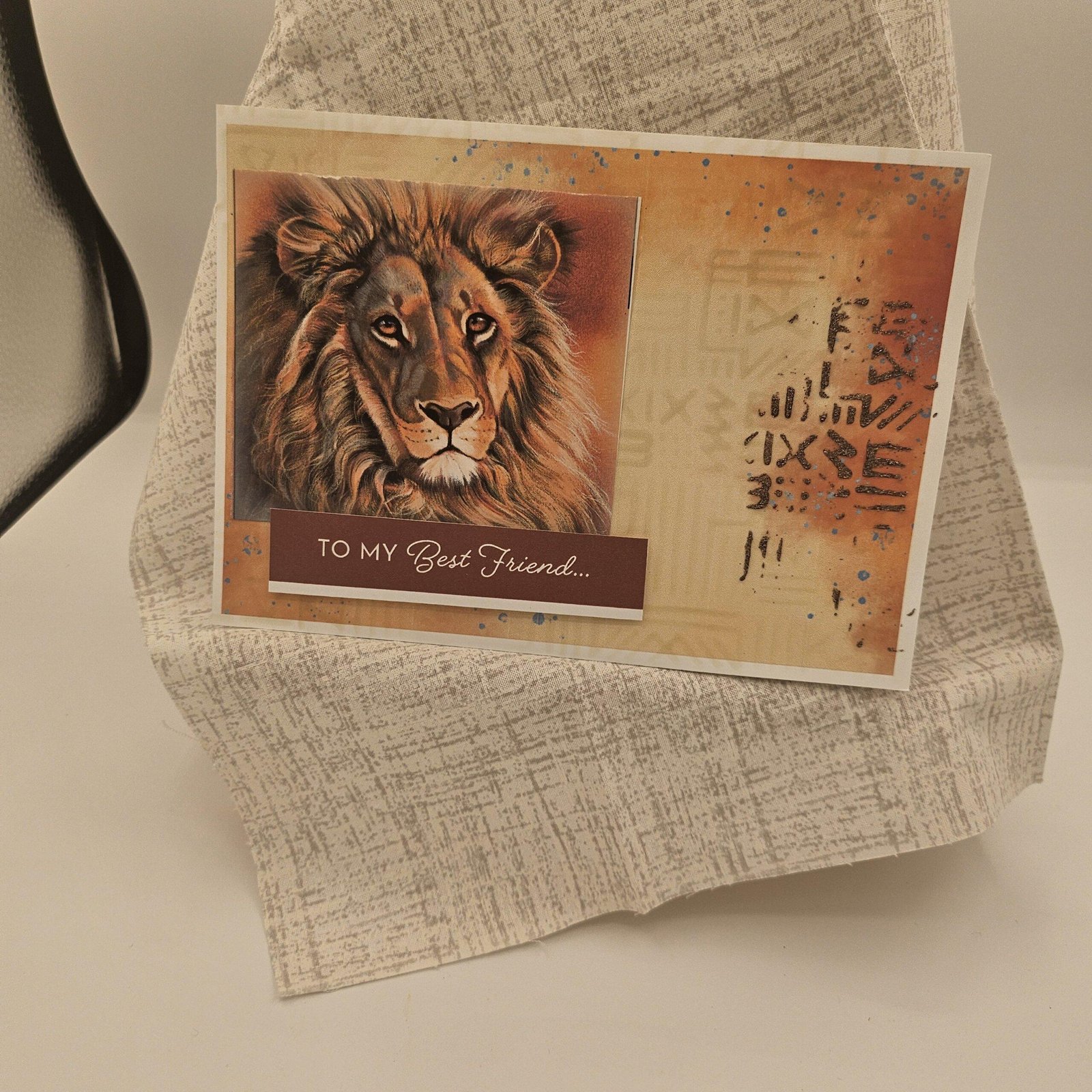 To My Best Friend Lion Card
