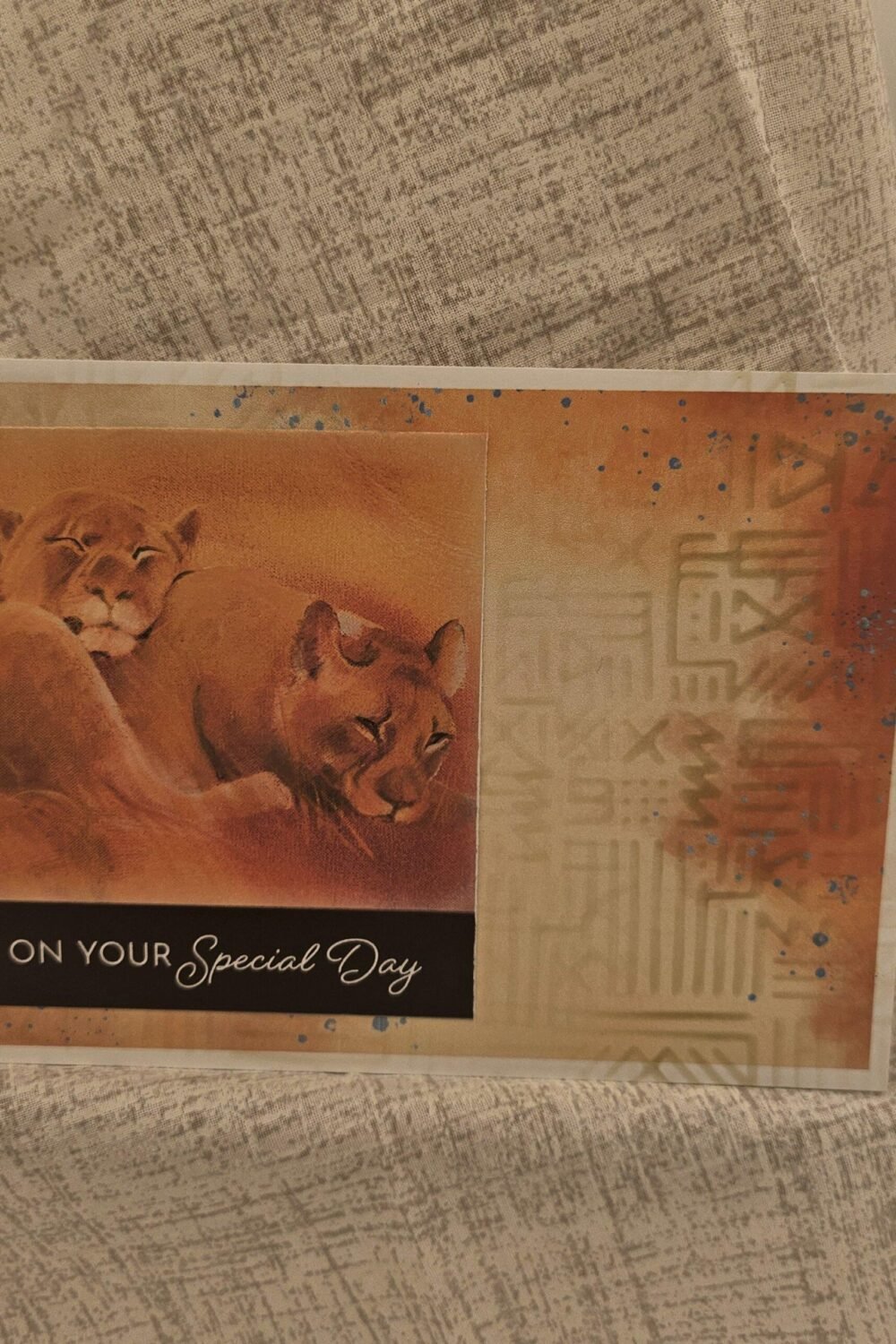 On Your Special Day Lion featured card
