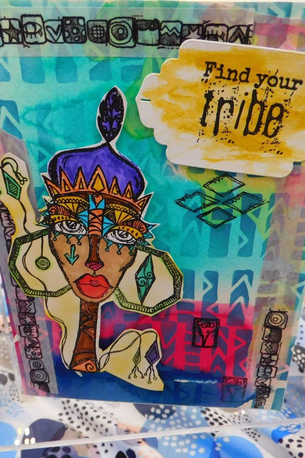 tribe series find your tribe blank greeting card