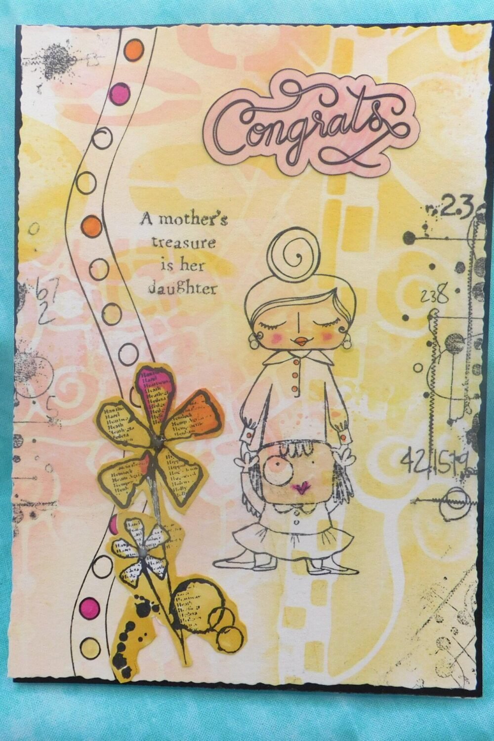 Congrats from a Mother to Daughter Greeting Card