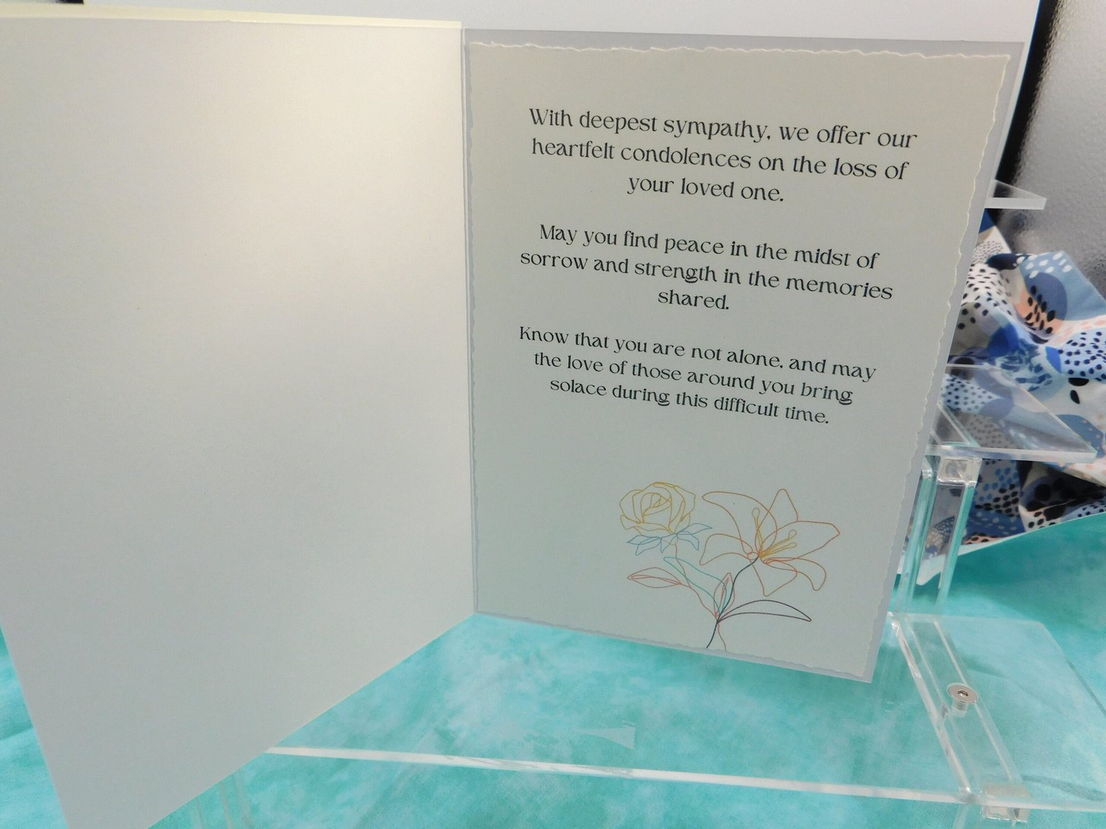 We share in Your Sorrow - Sympathy Card - Image 2