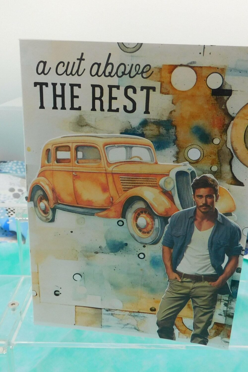 Men's Vintage Birthday Card A Cut Above the Rest