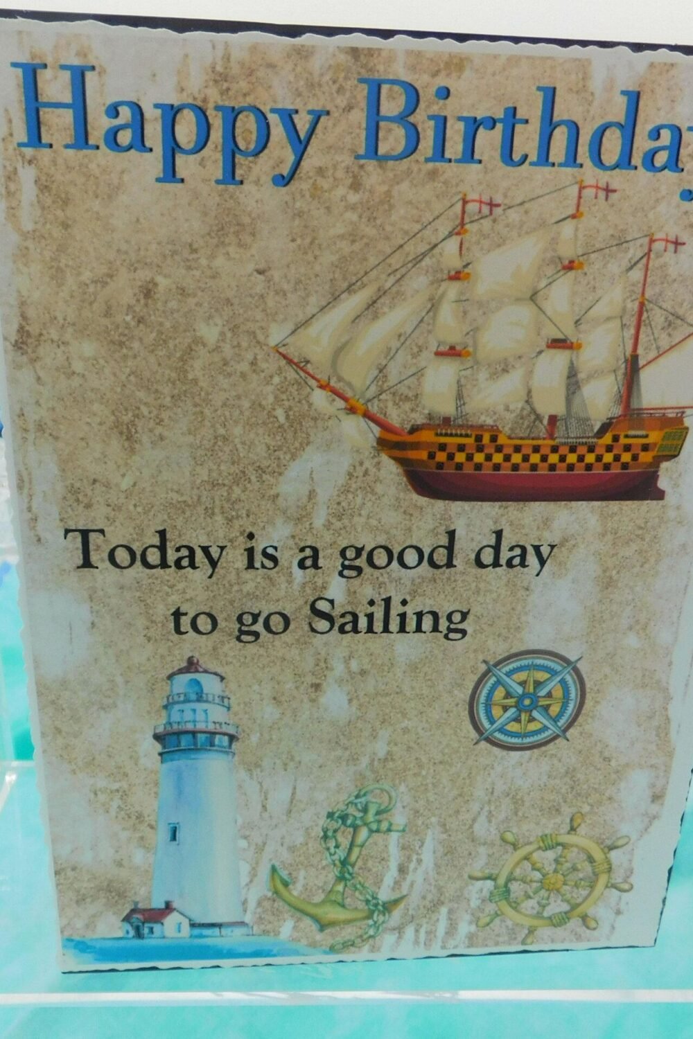 Men's Sailing Birthday Card
