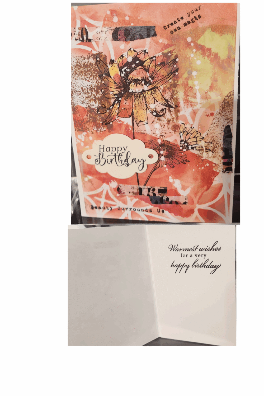 Soulful Fusion: Happy Birthday Card