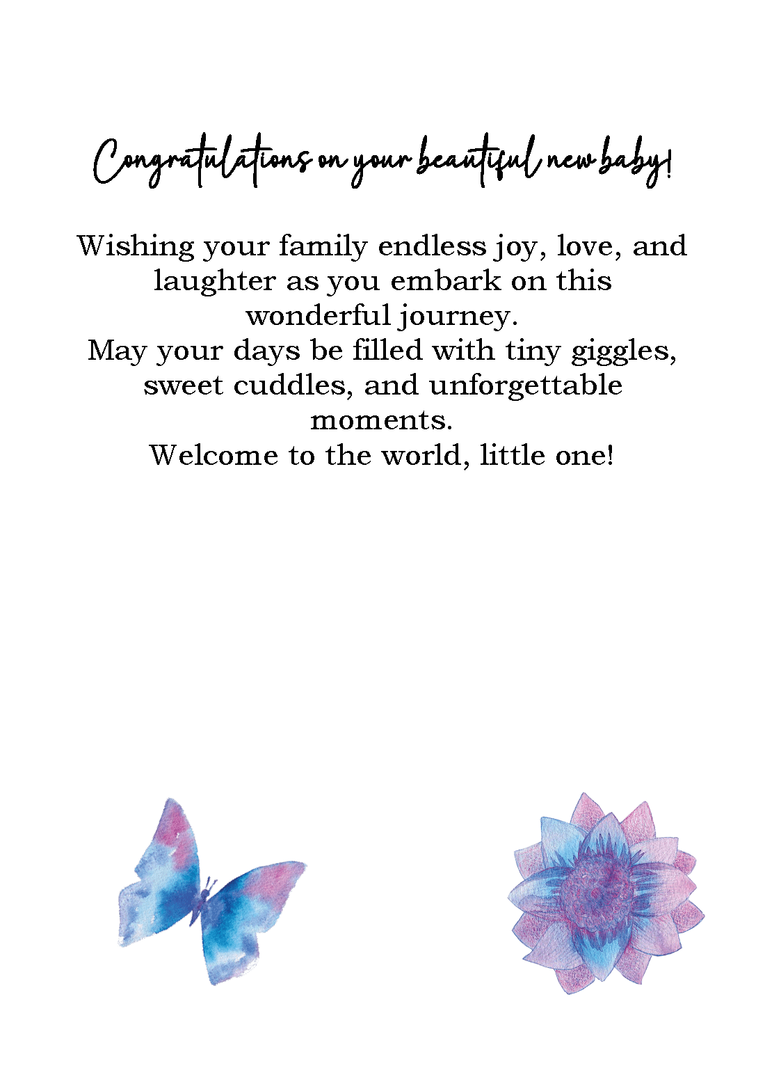 Welcome Baby - Boy - Image 2
