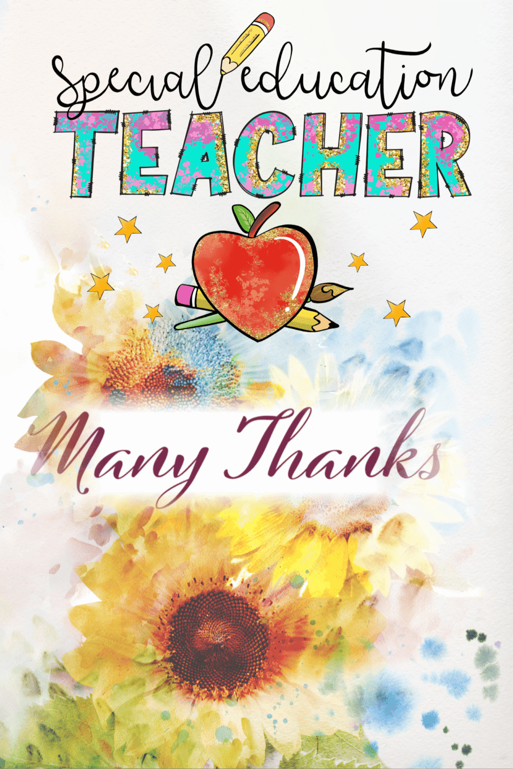 Teachers Thanks a Bunch Card Series - 8