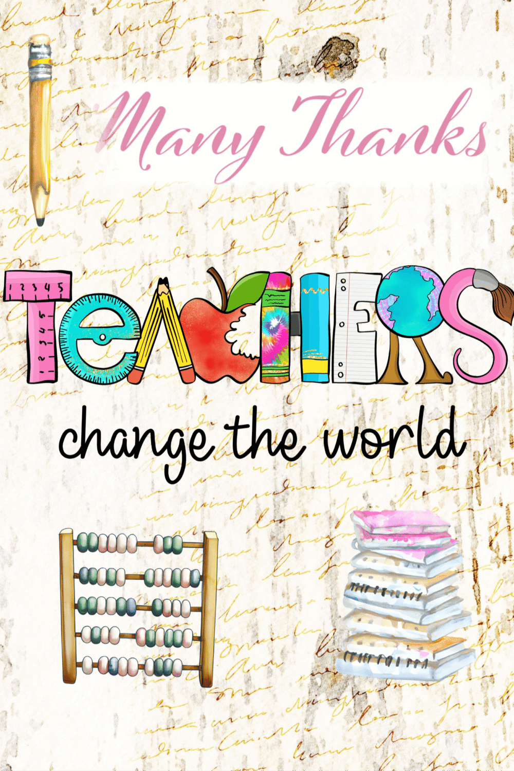 Teachers Thanks a Bunch Card Series - 9