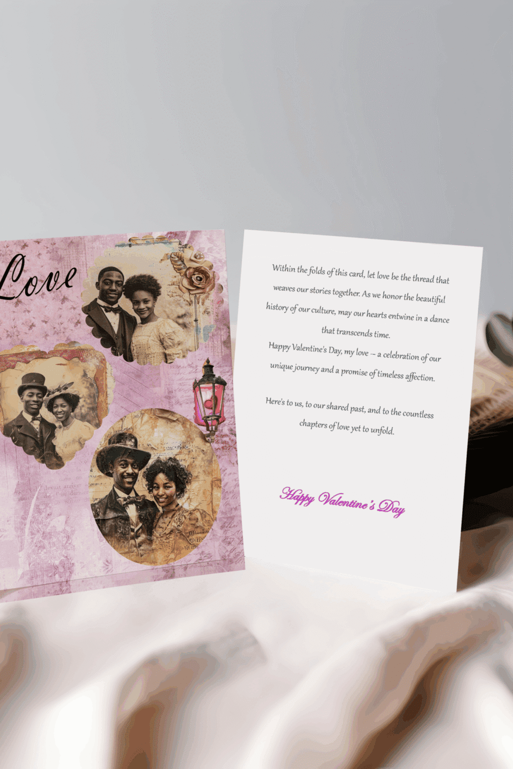 Vintage Elegance Valentine's Day Card