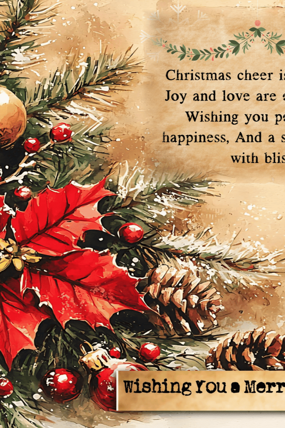 Wishing you a Merry Christmas