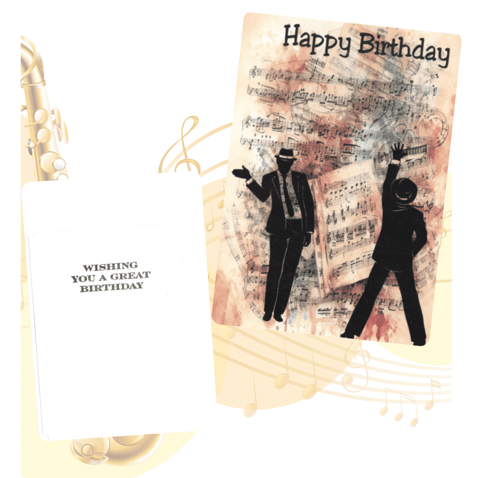 Jazz Music Lover Dance Birthday Greeting Card