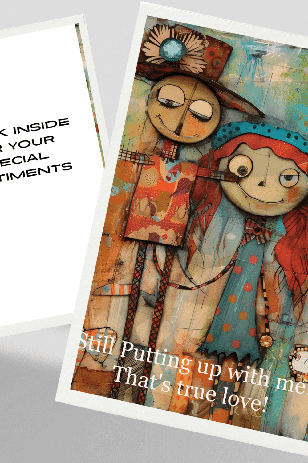 Whimsical Couple Greeting Card-Series 3