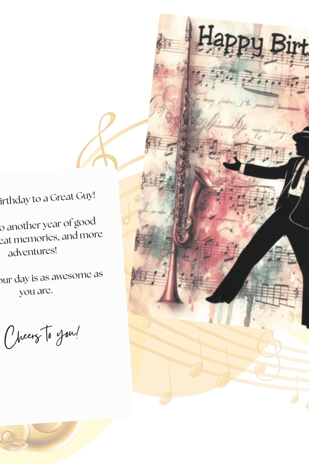 Jazz Music Lover Birthday Greeting Card