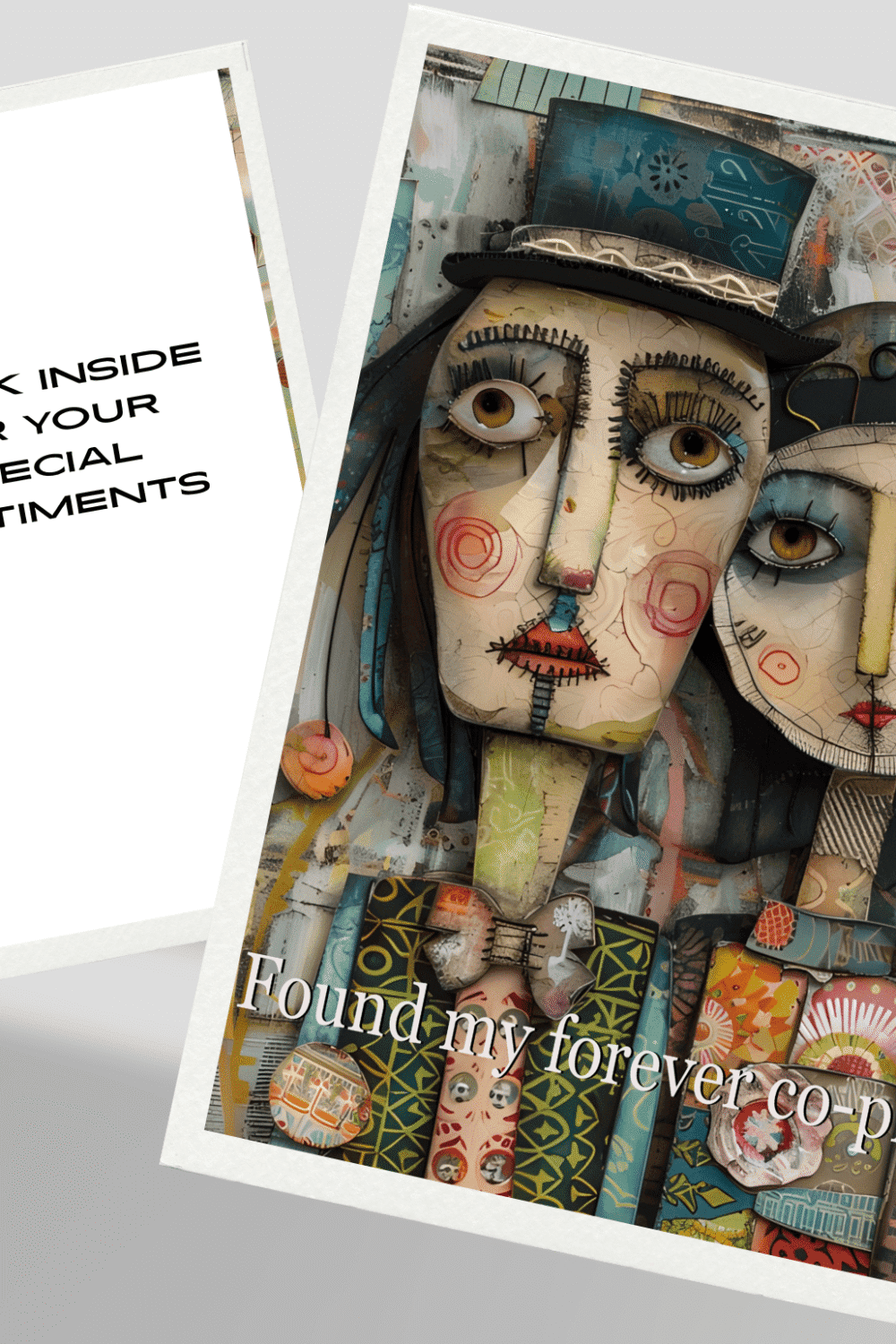 Whimsical Couple Greeting Card-Series 2
