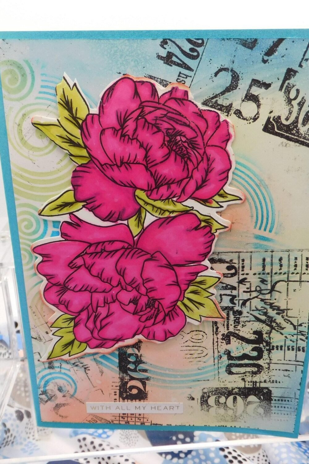 Happy Birthday Flowered Birthday Card