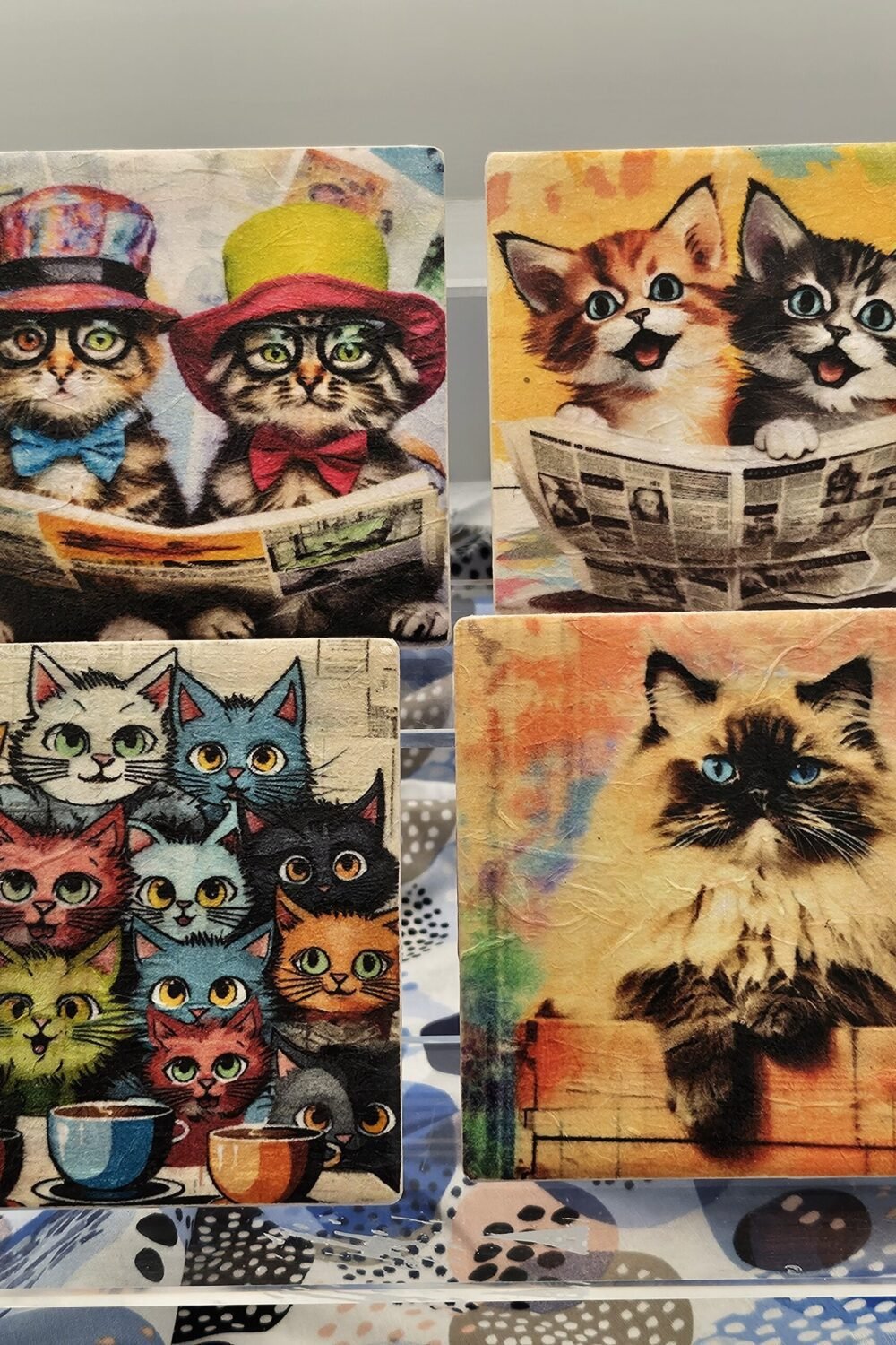 Jazzy Cats Coaster Set