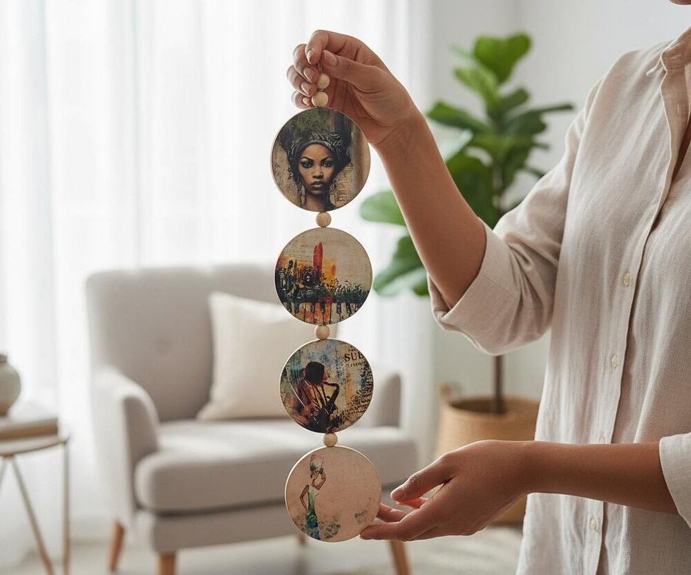 Black Art Wall Hanging | Jazz & New York Inspired Home Decor | African American Cultural Decor