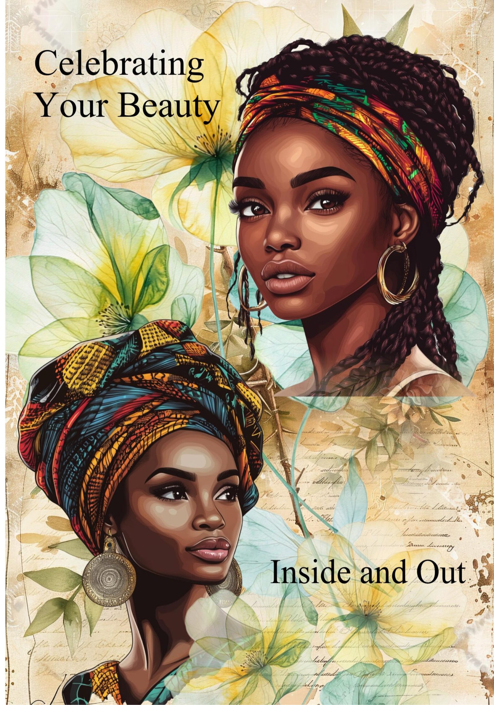 Elegant Black Woman Art Birthday Card – African American