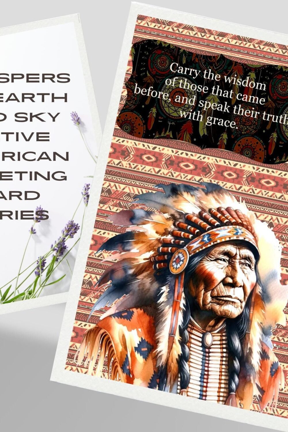Whispers of Earth and Sky Native American Greeting Card Series