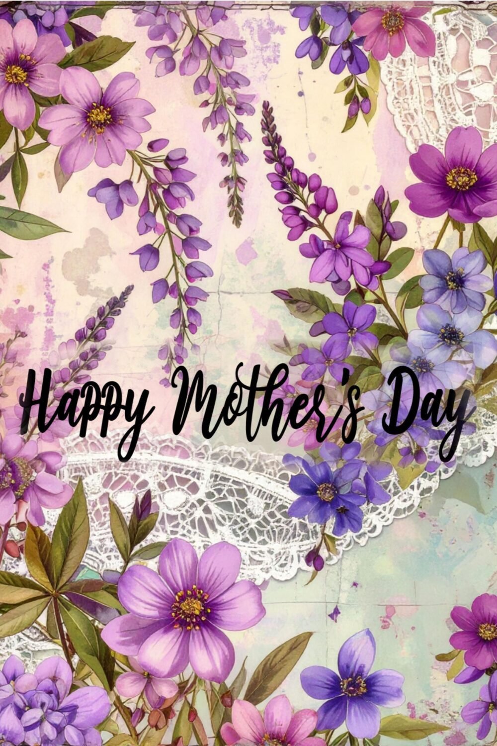 Mother’s Day Greeting Card for Mom Flowers