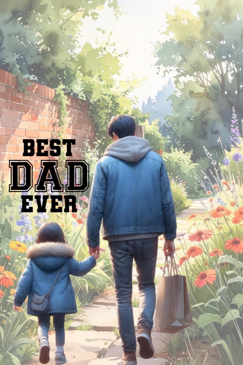 Fathers Day Card for Dad | Best Dad Ever Walk | Card for Father | Dad Birthday Card | Personalized Fathers Day | Card fo