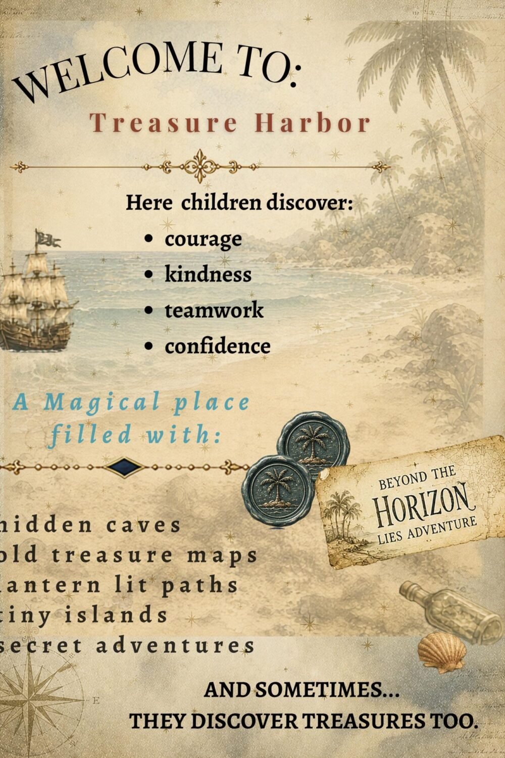 The Treasure That Was Better Shared | Printable Children's Storybook PDF | Friendship & Kindness Adventure | Ages 3-8 | Treasure Harbor Tale