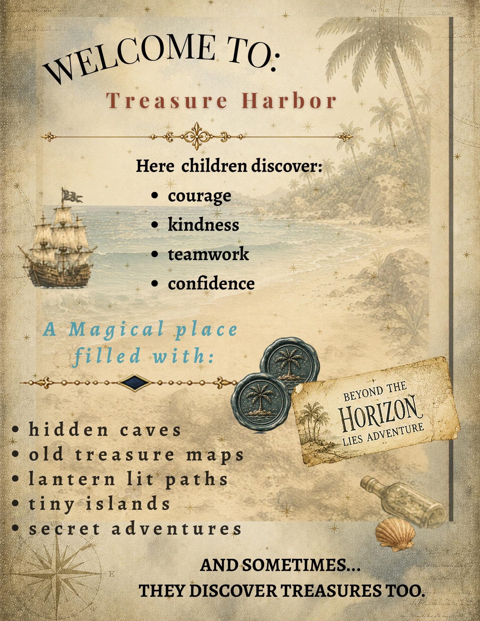 The Treasure That Was Better Shared | Printable Children's Storybook PDF | Friendship & Kindness Adventure | Ages 3-8 | Treasure Harbor Tale