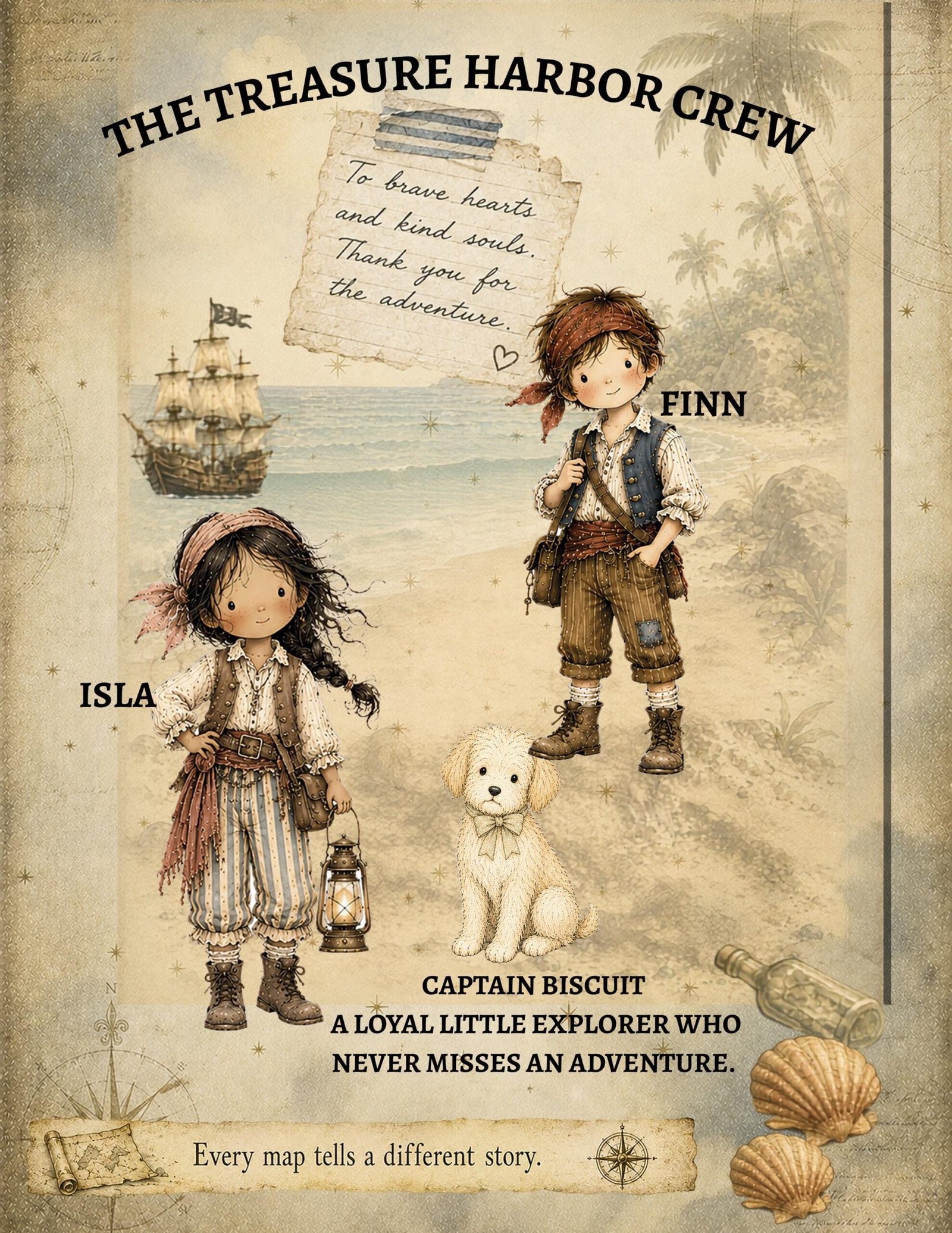 The Treasure That Was Better Shared | Printable Children's Storybook PDF | Friendship & Kindness Adventure | Ages 3-8 | Treasure Harbor Tale - Image 3