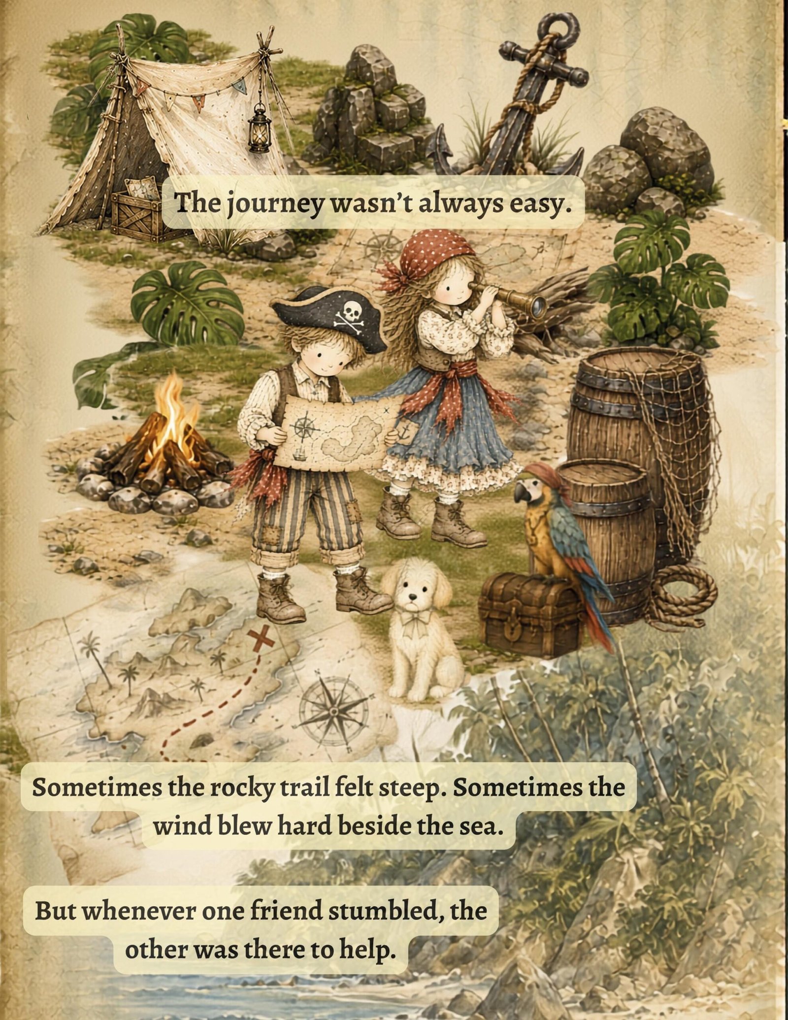 The Treasure That Was Better Shared | Printable Children's Storybook PDF | Friendship & Kindness Adventure | Ages 3-8 | Treasure Harbor Tale - Image 4